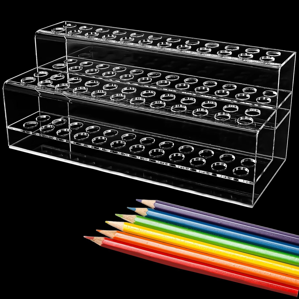 Cubicle Shelf Organizer - Прозрачный акриловый держатель для ручек, 48
