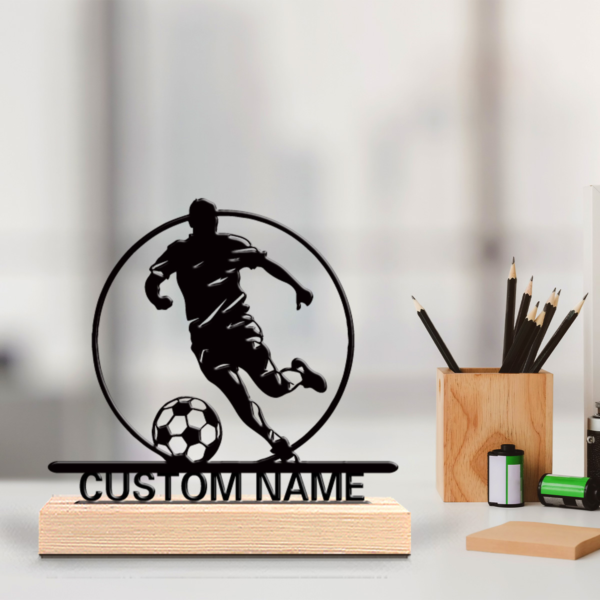 Office Furniture Brands - Металлическая статуэтка футболиста на заказ с