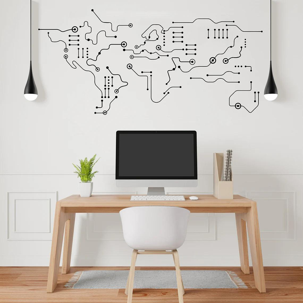 Печатная плата Карта мира Офис – обзор и цена Office Furniture World